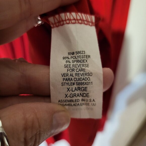 NWT WOMANS RED FRINGE MINI DRESS SZ XL - Picture 6 of 6